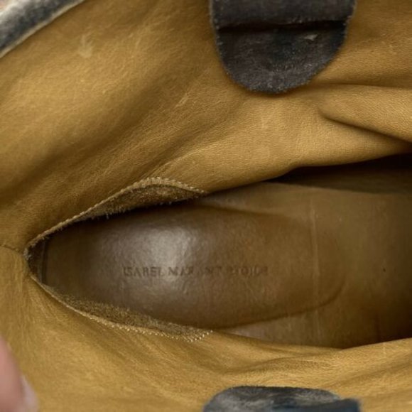 Isabel Marant Crisi Suede Ankle Boots Taupe Sz 40 - Picture 8 of 8